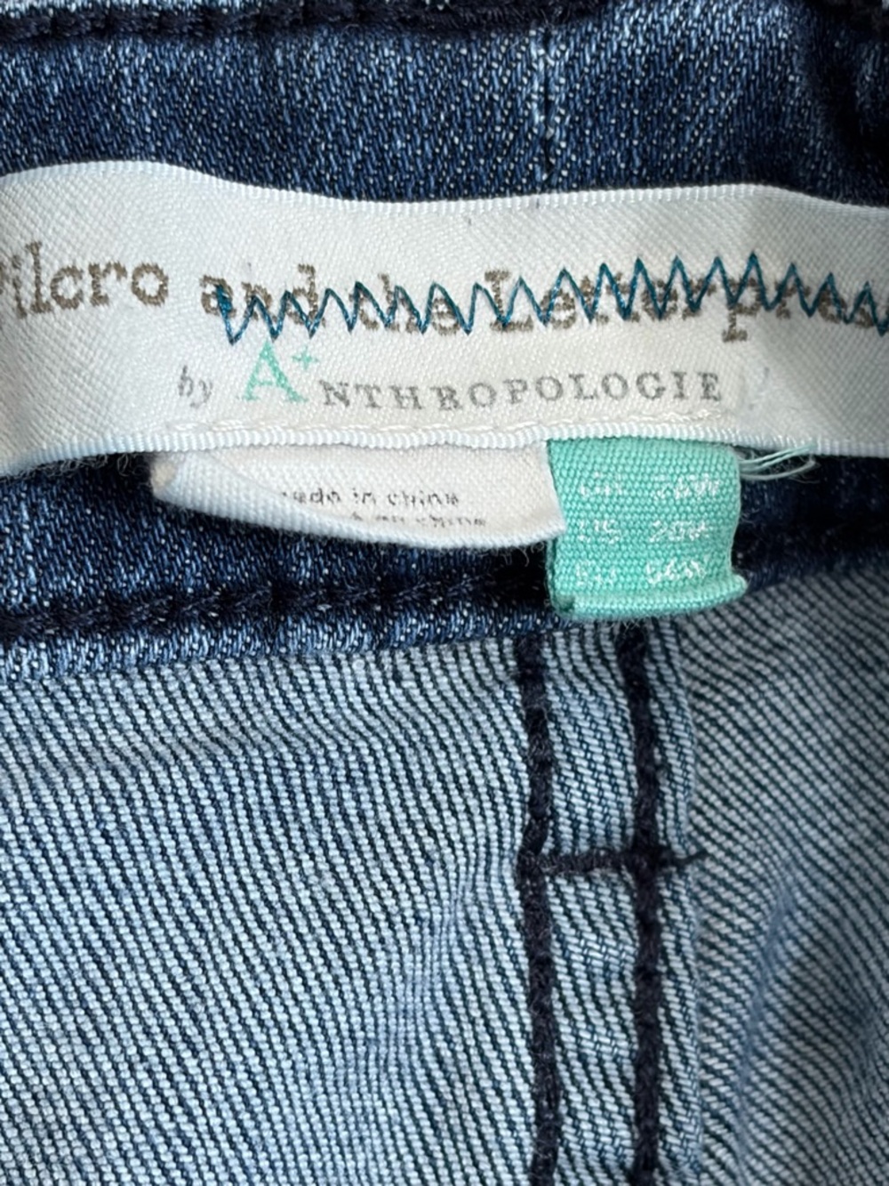 Anthropologie Pilcro Dark Blue Cropped Stretch Skinny Jeans - Picture 3 of 11